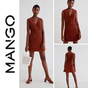 NWT Mango Rust Midi Dress (s)